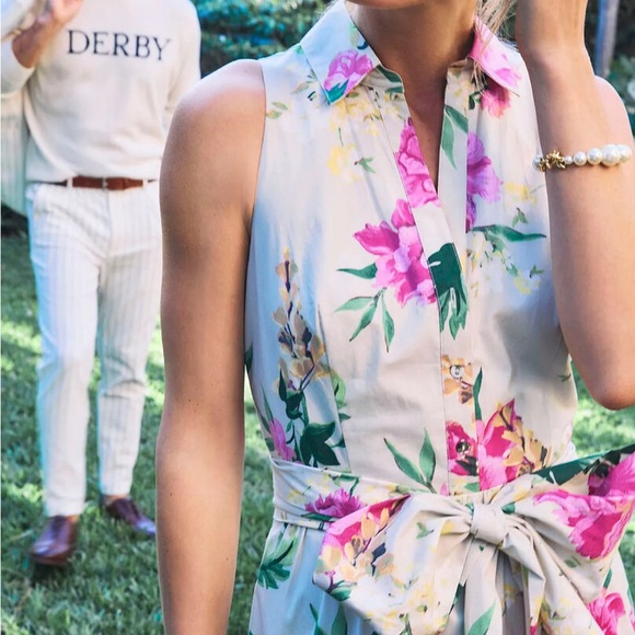 NWT Vineyard Vines Kentucky Derby Tiered Maxi Dress, Size 12 - Picture 4 of 5